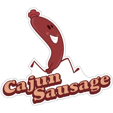 Cajun Sausage Decal Concession Stand Food Truck Sticker